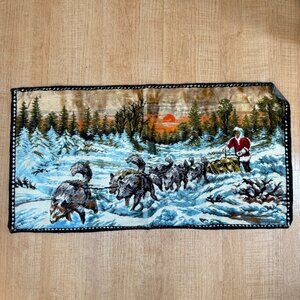 1970s Italian Snow Scene Wall Tapestry
